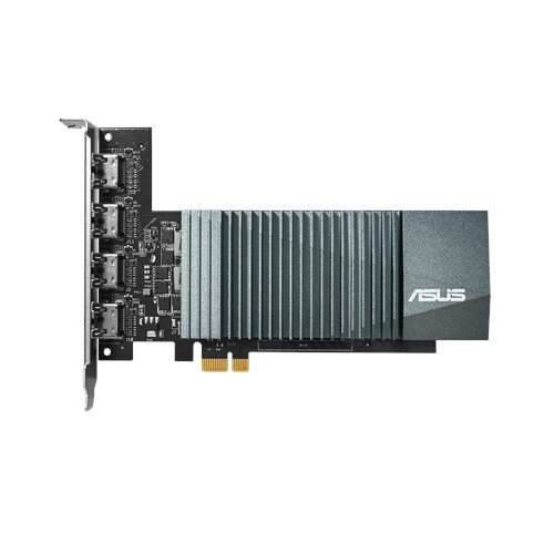 ASUS、4画面出力対応のシングルスロット/ファンレスGT710搭載ボードを