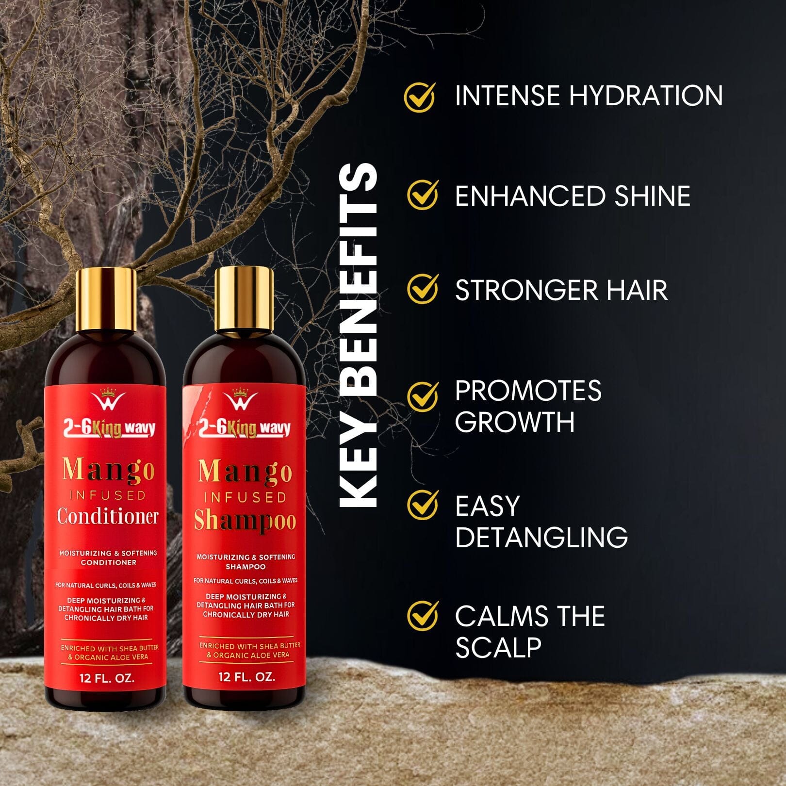 Infused Mango Shampoo & Conditioner duo premium Quality