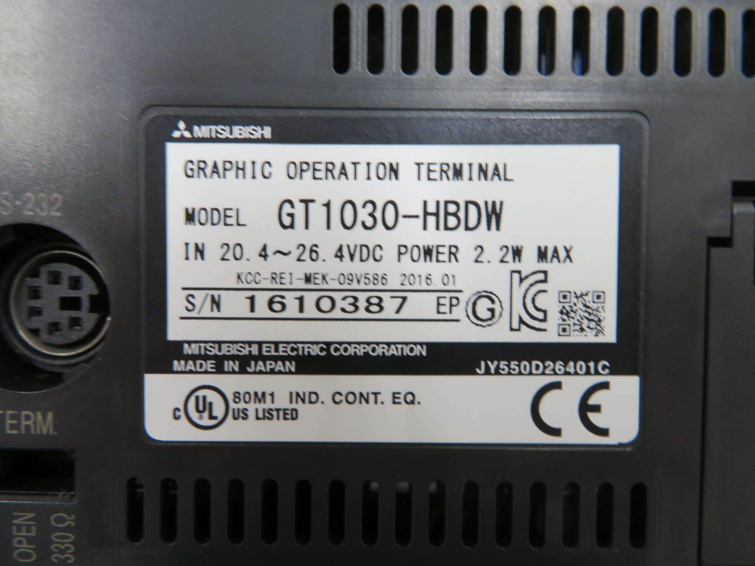 三菱電機 GT1030-HBDW | 2nd FAドットコム｜産業用制御機器 専門販売店