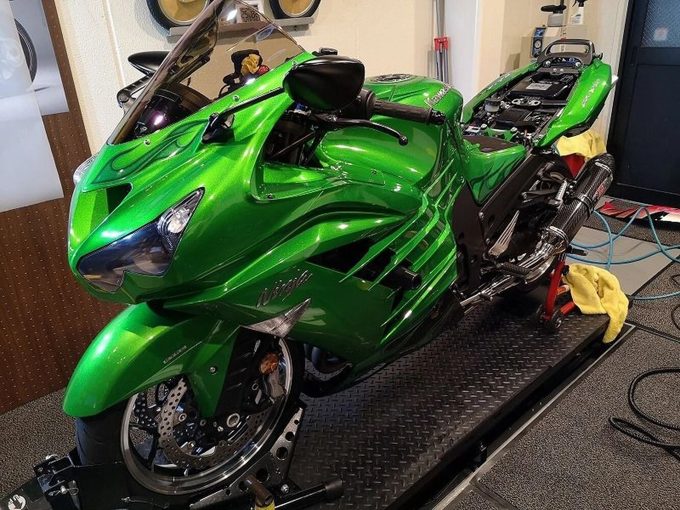 東京 バイク コーティング Kawasaki Ninja ZX-14R フィルム カスタム