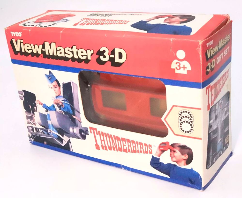 Thunderbirds Gift Set - 3 Reels and Model 10 Viewer - vintage