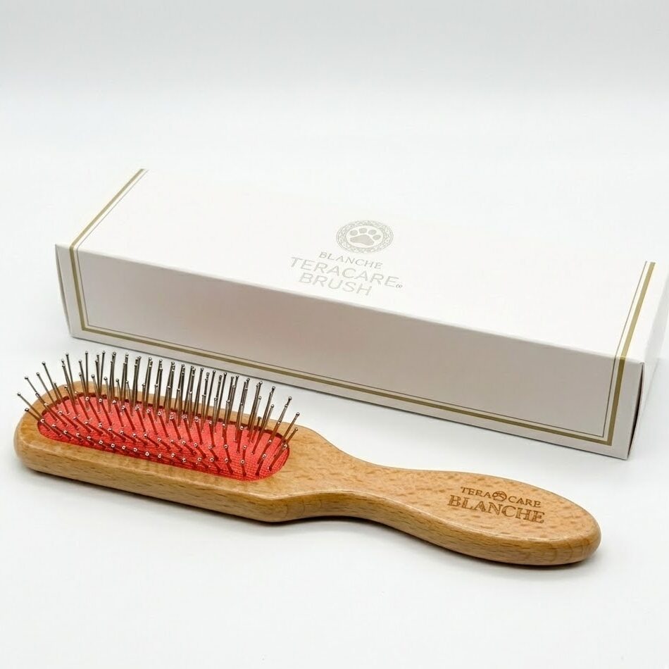 梳かすトリートメント テラケアブラシ | 333 Dog-Care トリミングの道具店