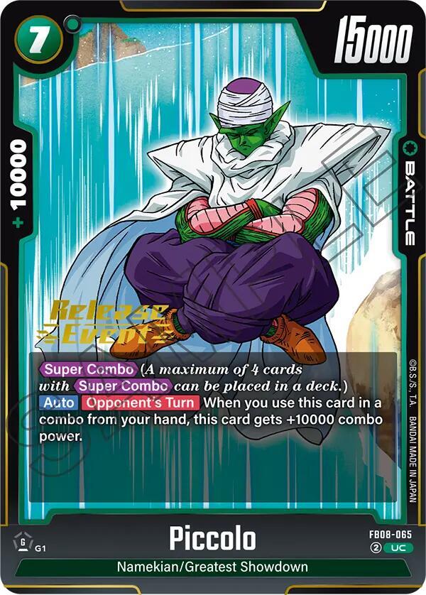 Piccolo - FB08-065 - Saiyan's Pride Release Event Cards - Dragon