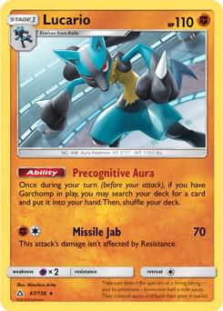 Lucario - 67/156 (SM Ultra Prism) - Deck Exclusives - Pokemon