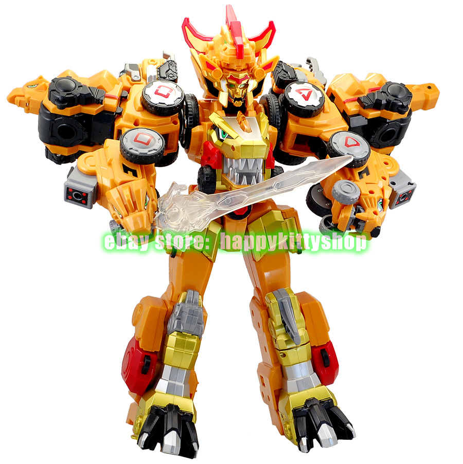 Dino Core Golden Ultimate D-Buster Tyranno Figure 7 in 1 Dinosaur