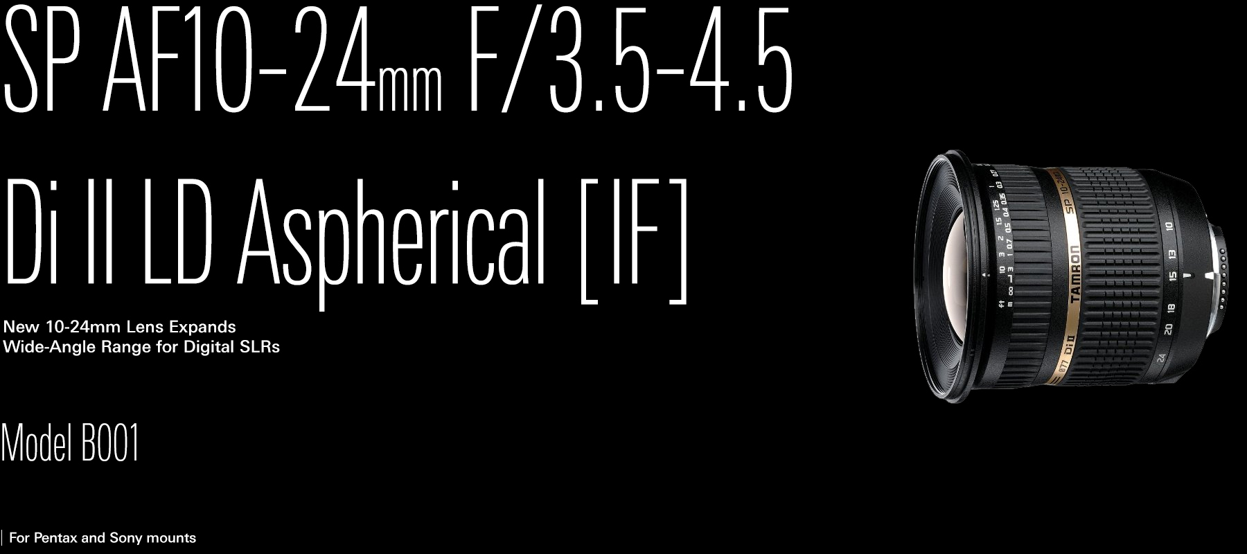 TAMRON | SP AF10-24mm F/3.5-4.5 Di Ⅱ LD Aspherical [IF]