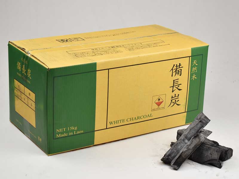 ラオス備長炭 荒割小15kg | 業務用備長炭・オガ炭・木炭販売の専門店
