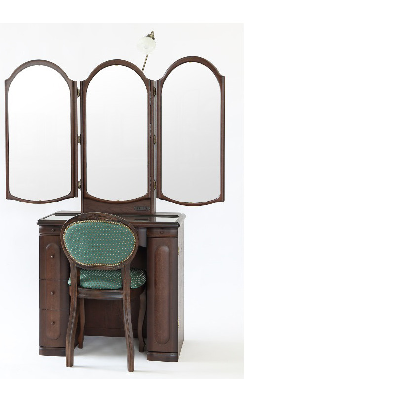 収納本三面鏡ローレル - 鏡台・ドレッサーの専門店 大川の田中鏡台店