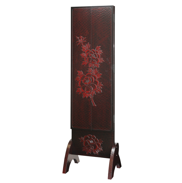 17姿見半三面鏡 鎌倉彫MK5889 - 鏡台・ドレッサーの専門店 大川の田中