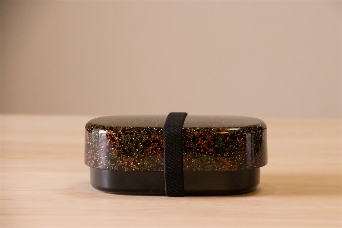 弁当箱】 唐塗 貝蒔 呂 / [樹脂] 二段（食洗器・電子レンジ対応