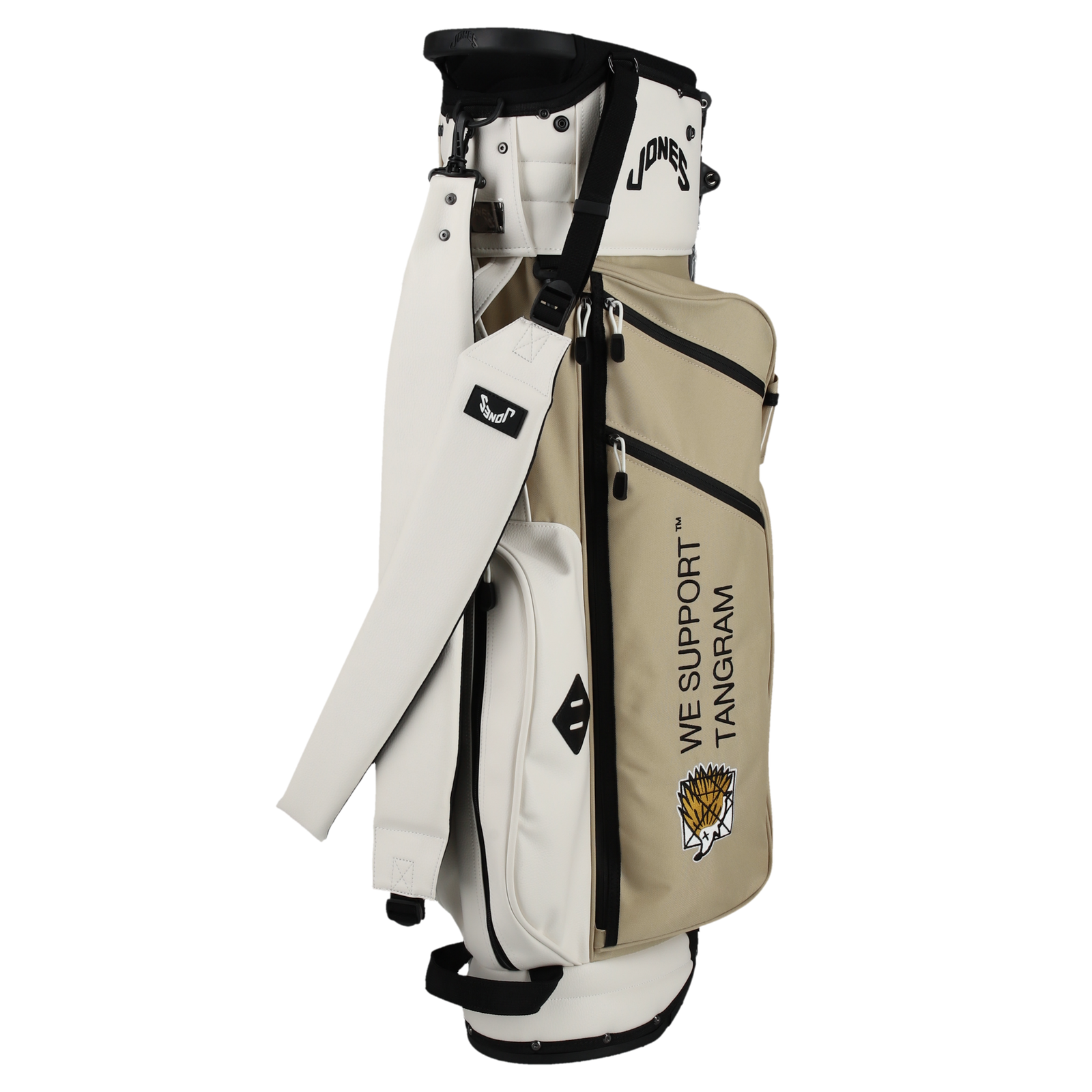 CLUBHAUS ×JONES × TANGRAM CREW CADDY BAG 3 SAND BEIGE TGA-G43
