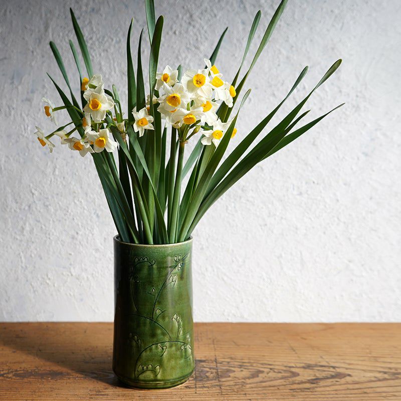 シリーズ以外・その他 織部唐草 花生（桐箱入）〈1個〉 美濃焼 |皿や鉢