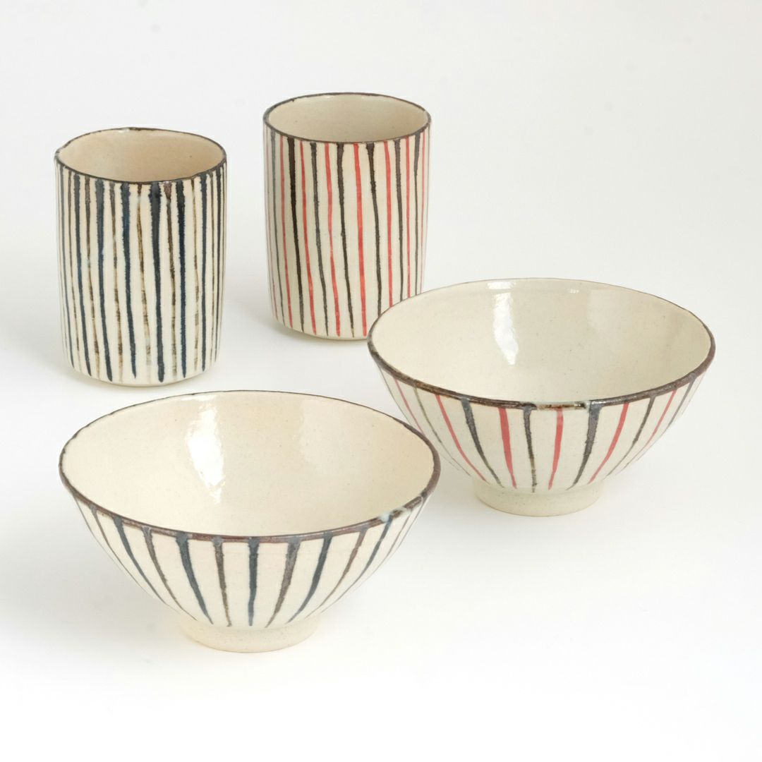 シリーズ以外・その他 十草 夫婦揃〈茶碗2個・湯呑2個〉 美濃焼 |皿や