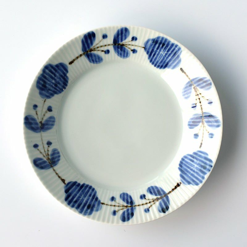 皓洋窯（こうようがま） 【皓洋窯】錆花つなぎ しのぎ7寸皿〈1枚〉 |皿