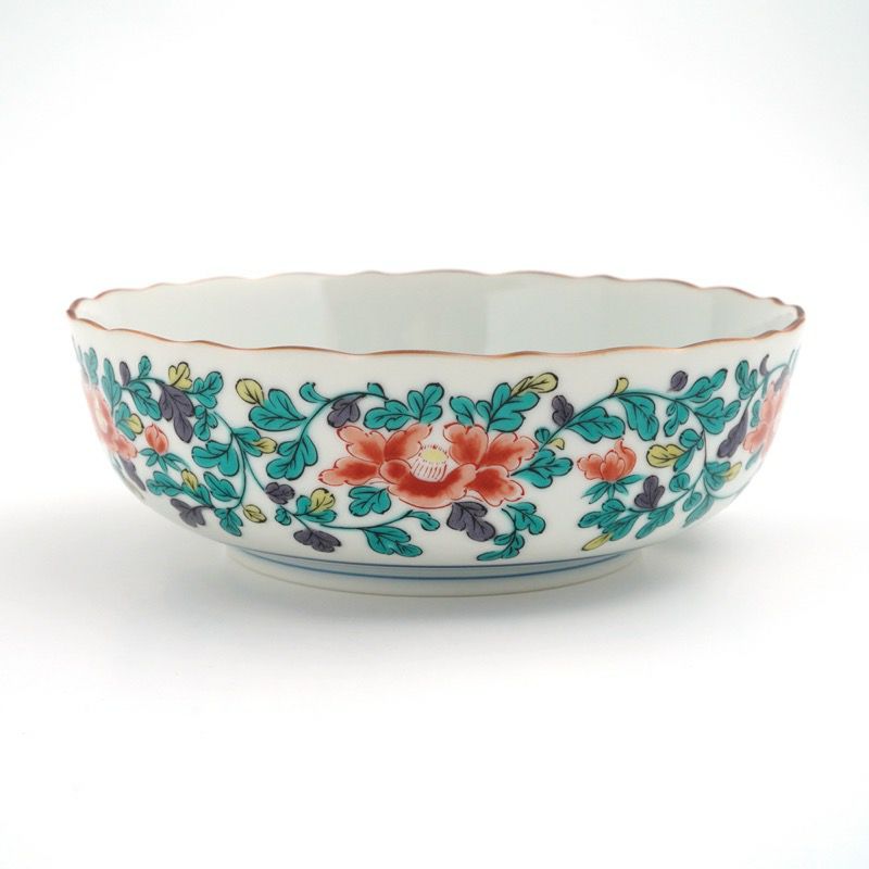 九谷焼 伝統柄 【九谷焼】5.8号鉢 牡丹唐草〈1個〉 |皿や鉢など和食器