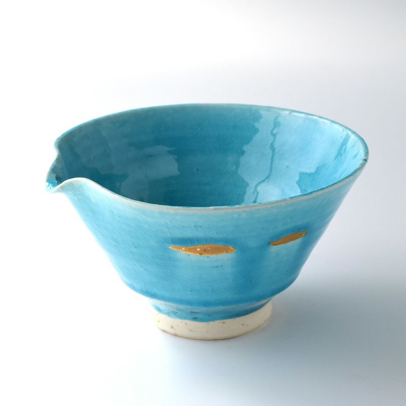 小僧窯（こぞうかま） 【京焼・清水焼】小僧窯 トルコブルー金彩 鳩口