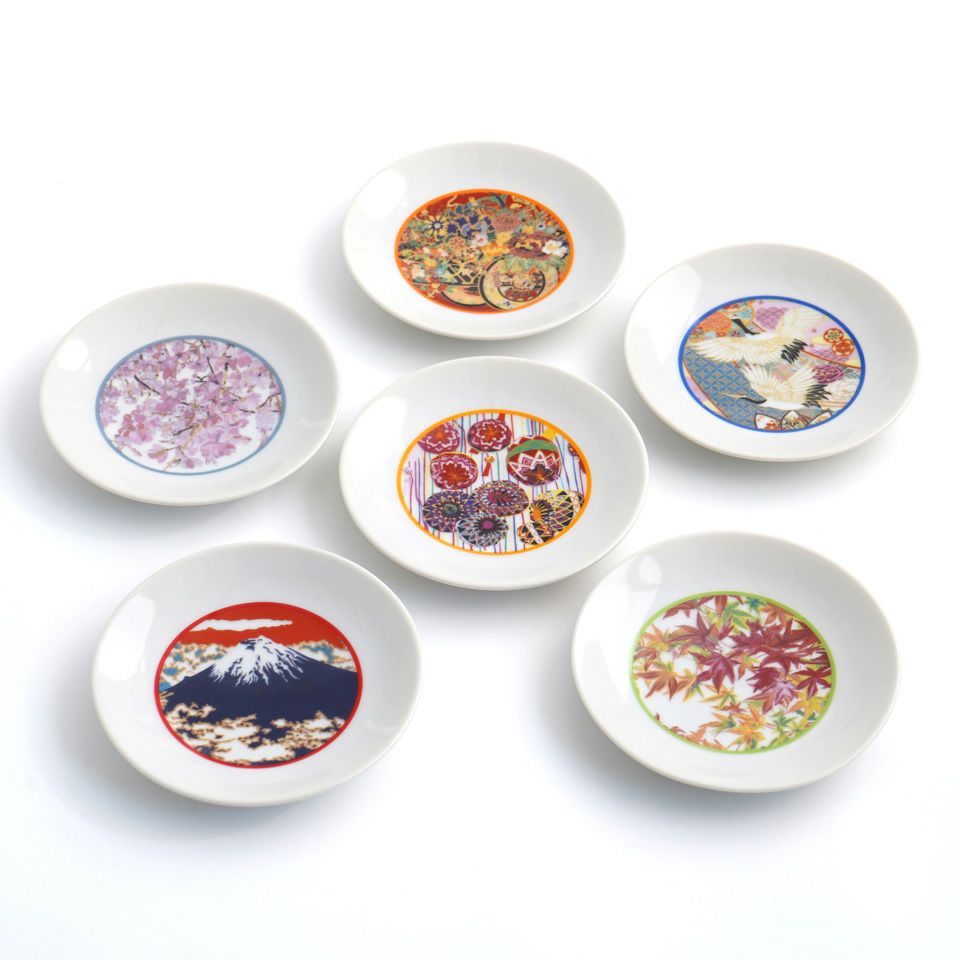 アート村×たち吉 アート村×たち吉 オリジナル小皿セット〈6枚〉 美濃焼