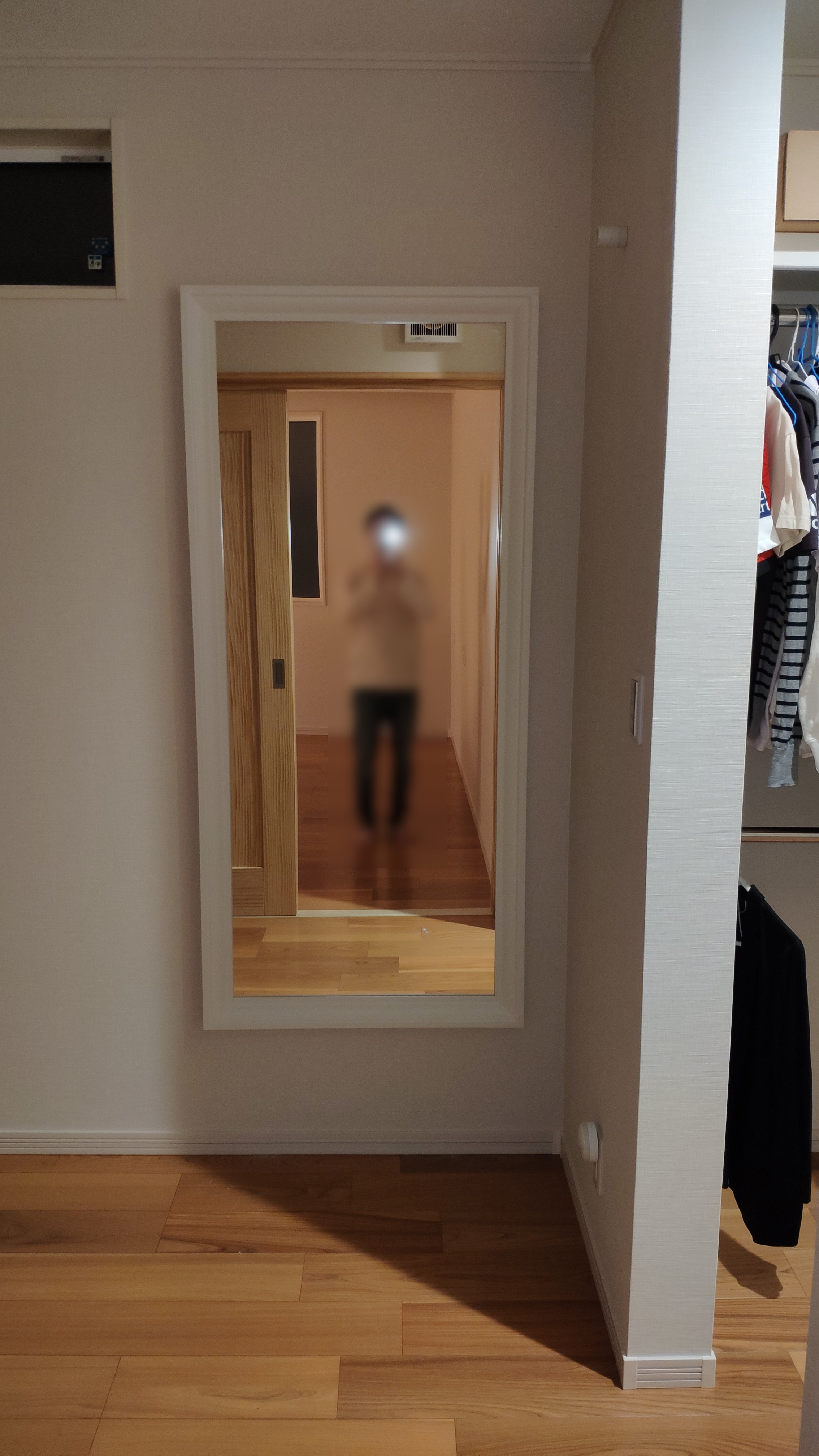 IKEAの鏡（トフトビーン）をDIYで壁掛けしました | 旅と家