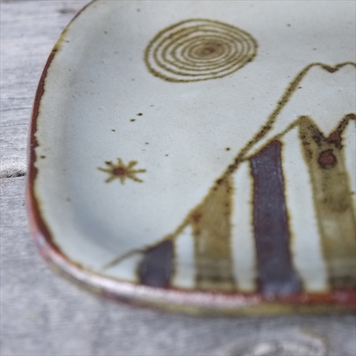 伊藤瞳/Premium角皿S/富士山/13.5x13.5 X H1 - テーブルライフストア