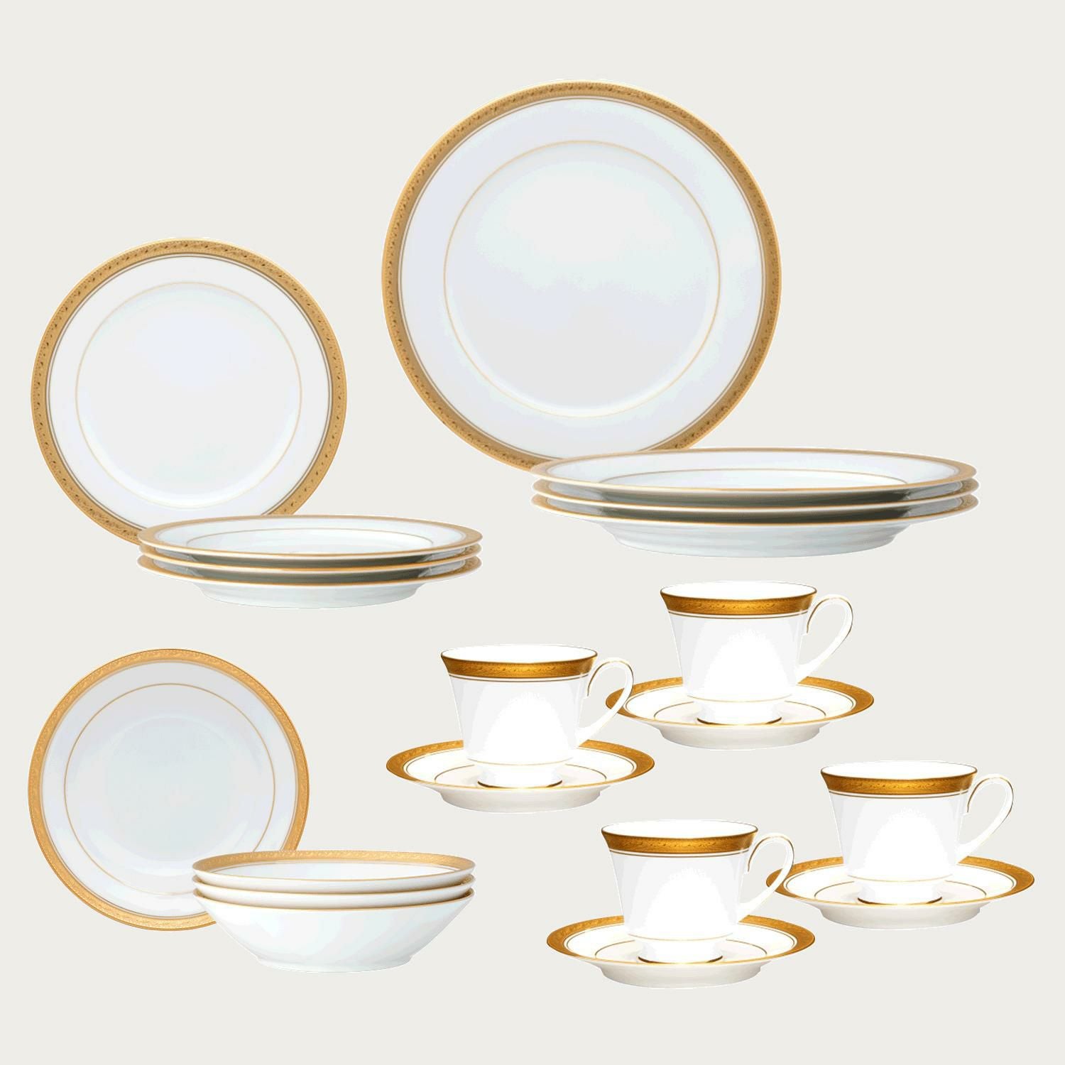 □特別価格□クレストウッドゴールド 20PCセット | ノリタケ食器公式