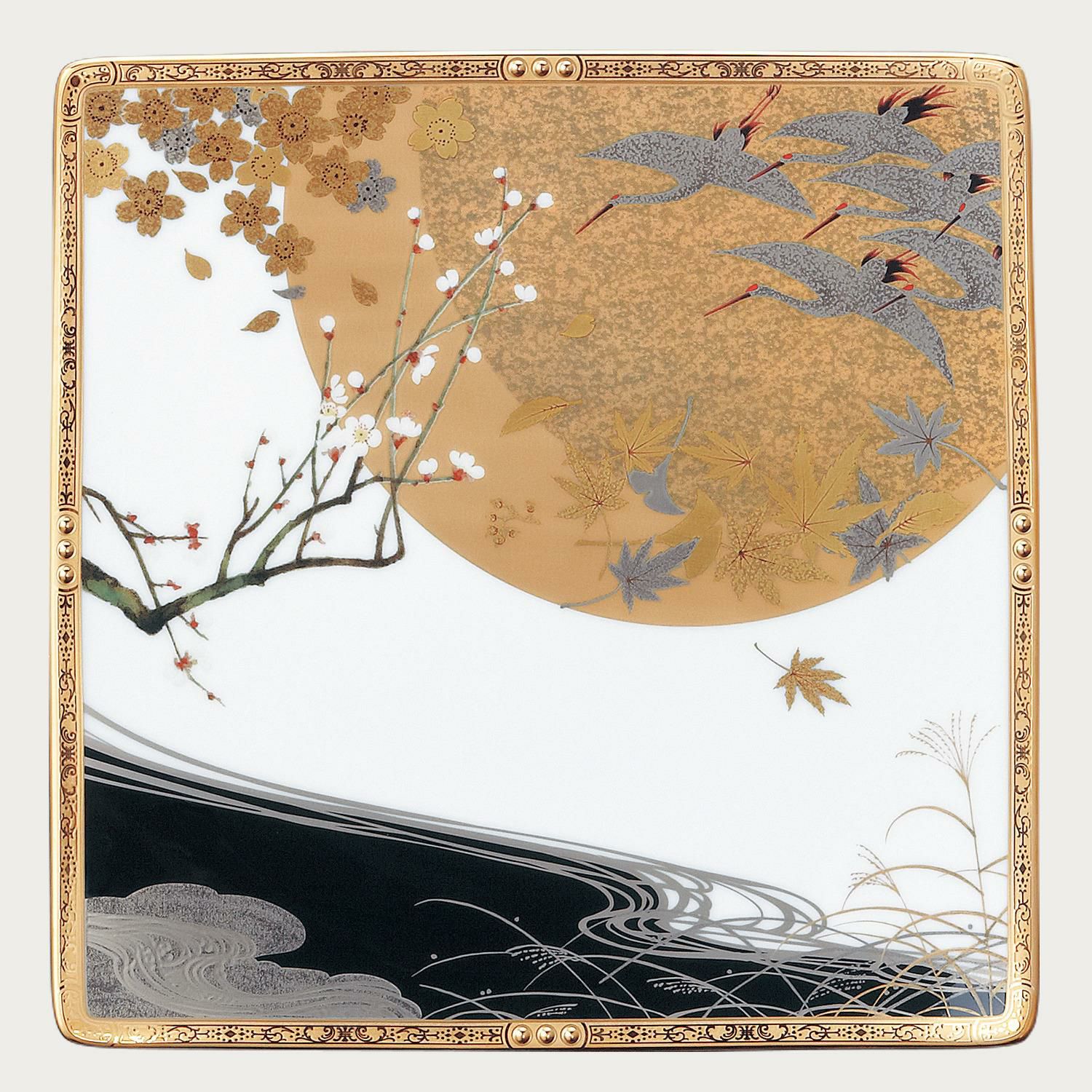 四季彩舞曲 26.5cm角大皿 | ノリタケ食器公式オンラインショップ