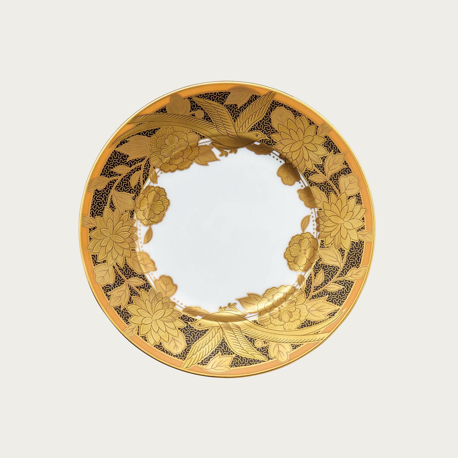 オマージュ コレクション 19cmプレート(橙絵花鳥文) | ノリタケ食器