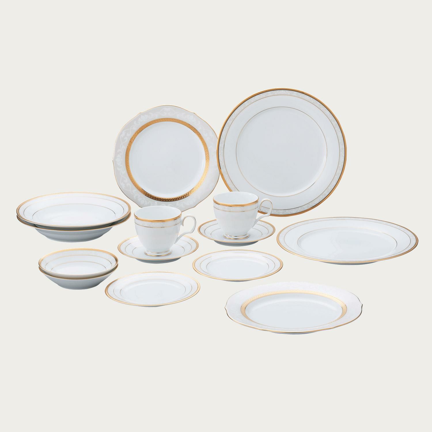 □特別価格□ハンプシャーゴールド 14pcディナーペア | ノリタケ食器