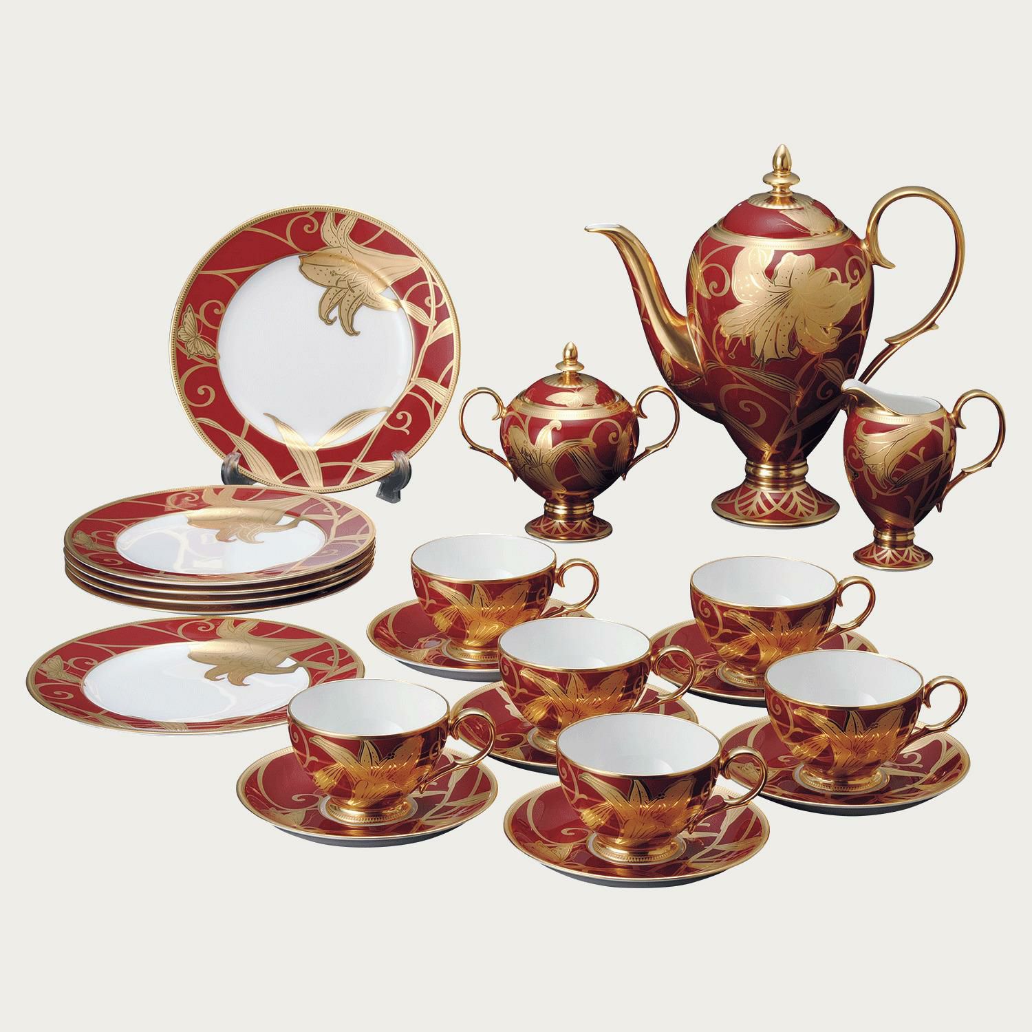 APRIL FLOWERS ティーセット e1231-E APRIL FLOWERS ティーセット