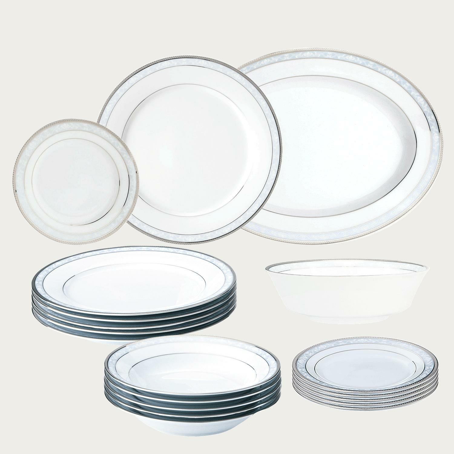 ハンプシャープラチナ 20pcセット | ノリタケ食器公式オンラインショップ