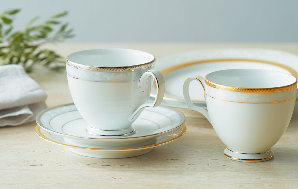 ハンプシャーゴールド カップ&ソーサー(5客) | ノリタケ食器公式