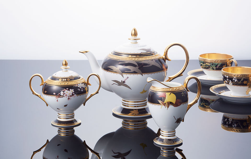 四季彩舞曲 21cmスクエアプレート揃(絵変り6枚) | ノリタケ食器公式