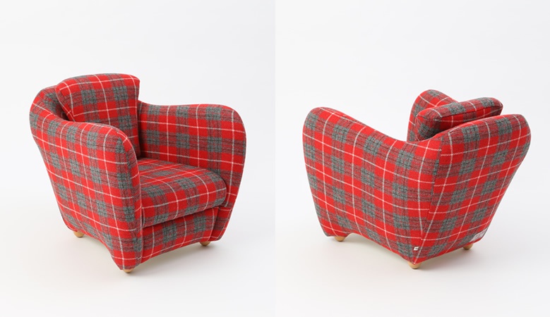 イデーの家具にハリスツイードバージョン登場！ トラッドなタータン