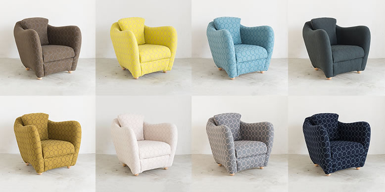 ミナ ペルホネンの生地をまとったイデーの定番コンパクトソファ、数量