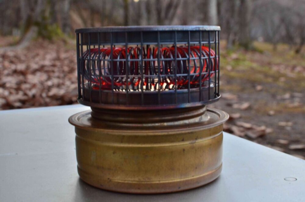 ホットキャンディヒーター】でアルコールストーブが暖房器具に変身