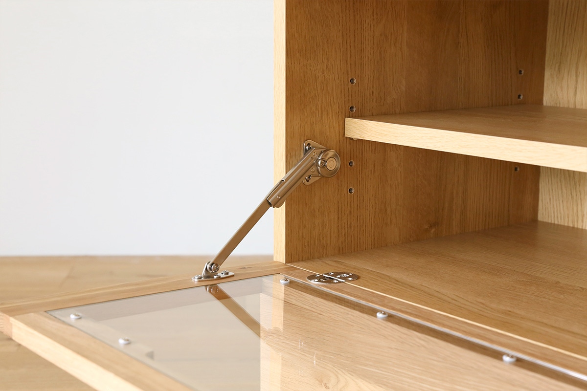 アスター 60 ガラス扉 WALNUT(W60×D44×H69cm)税込￥79,000 | 高野木工