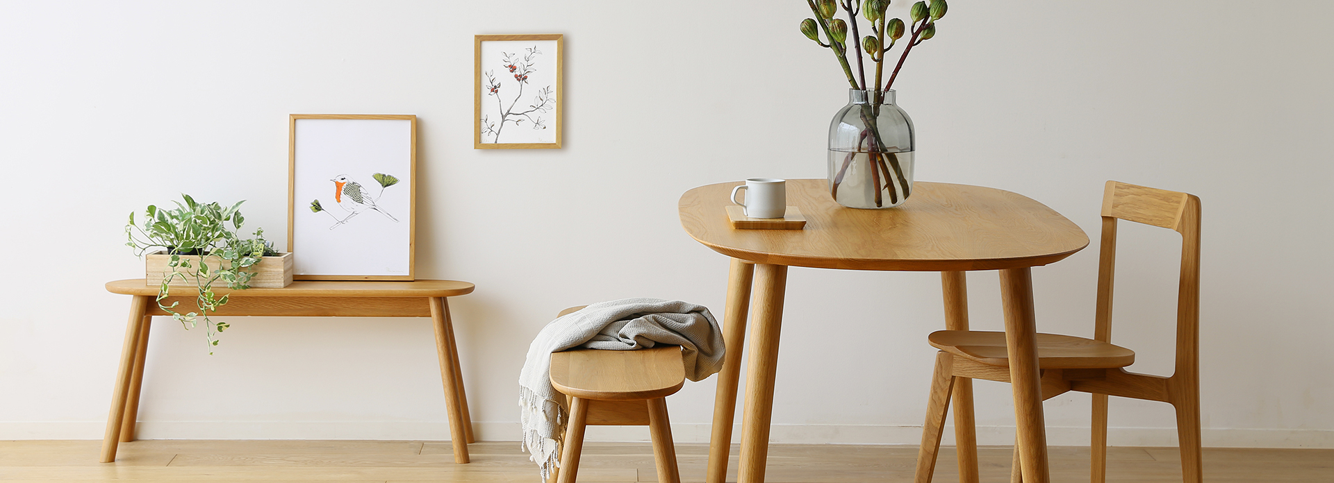 ルーベ 90ワイドスツール WALNUT (W90×D28×H42cm)税込￥36,800 | 高野