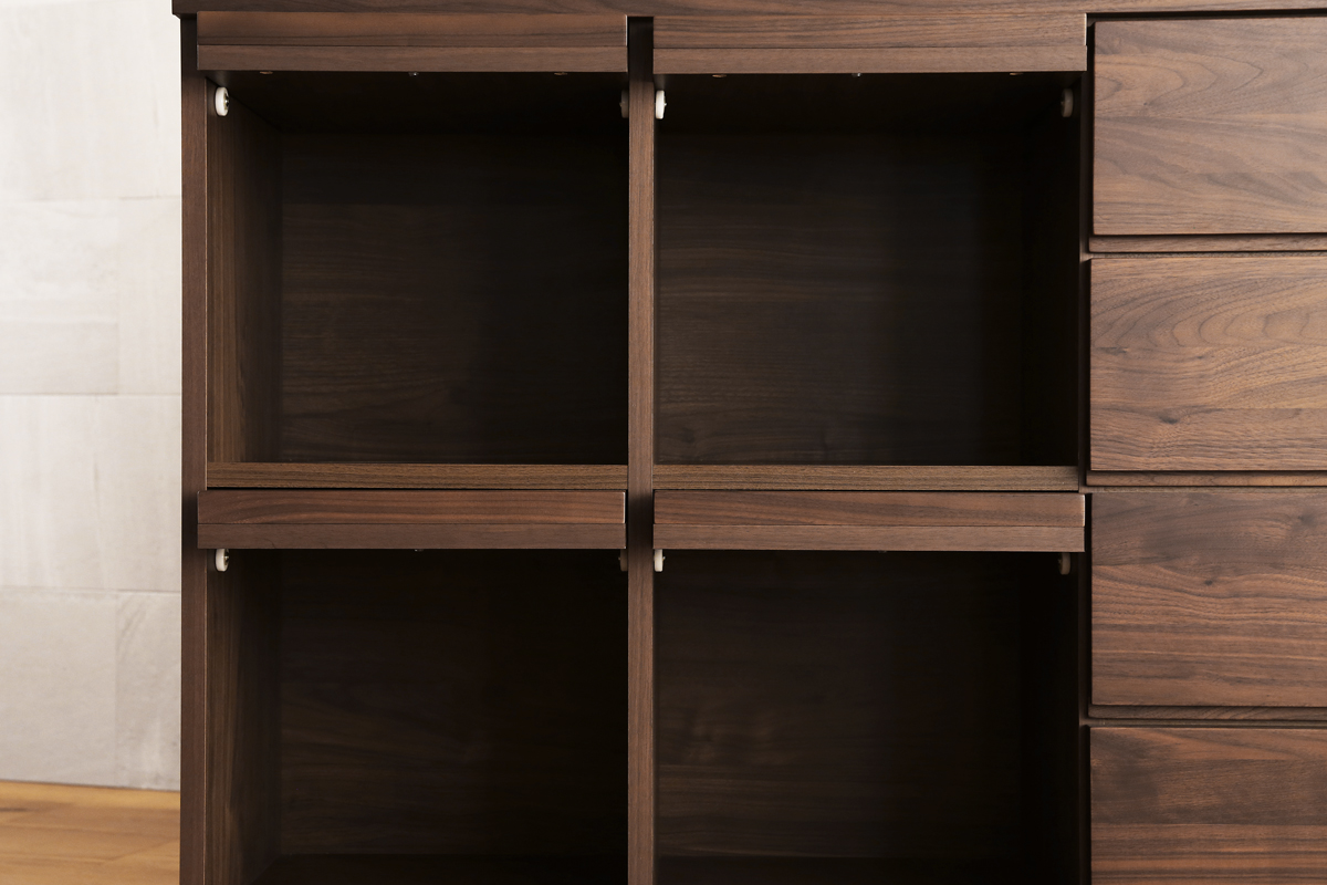 レッチェ 105マガジンレコードラック WALNUT(W105.5×D39.5×H95.5cm