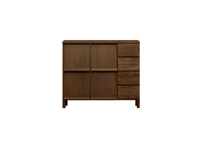 レッチェ 105マガジンレコードラック WALNUT(W105.5×D39.5×H95.5cm