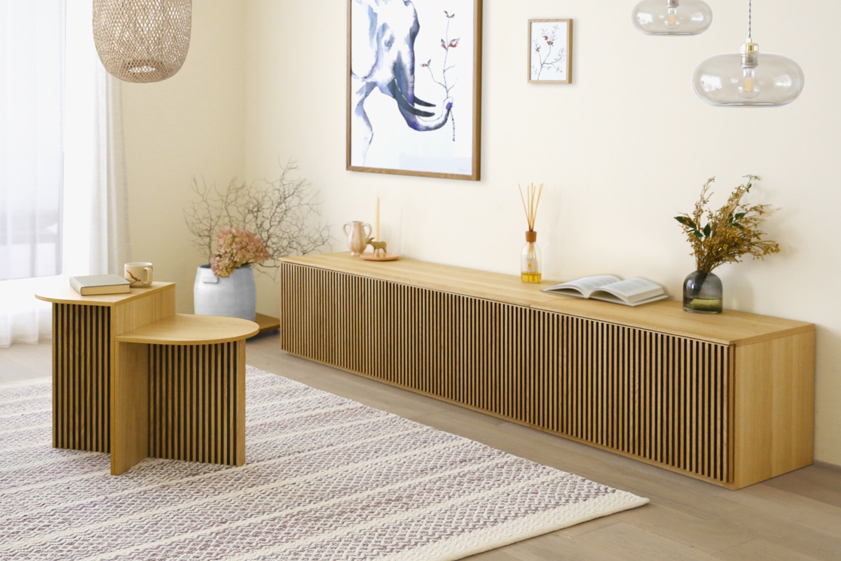 リブシリーズ 75ローボード WALNUT(W75.1×D42.7×H42.3)税込￥133,000