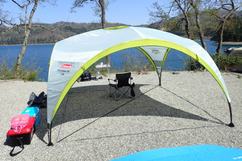 Coleman パーティーシェードを一人で建ててみた 気になる設営時間は