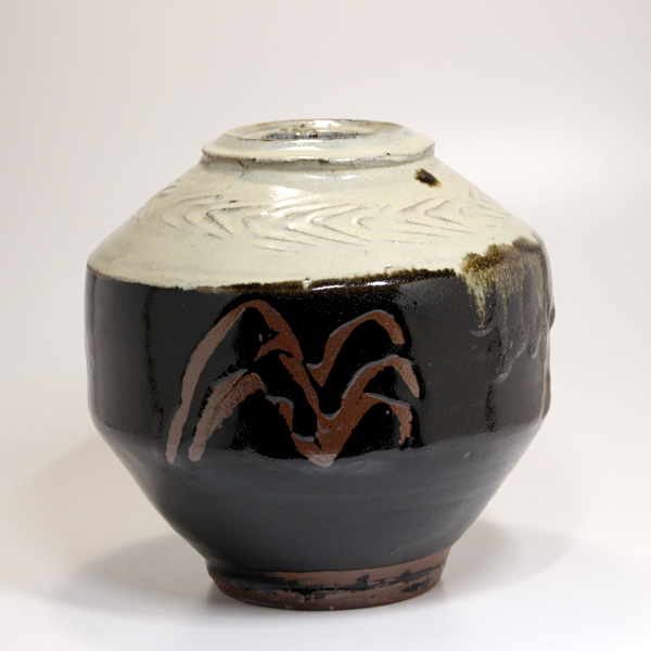 濱田庄司 『掛分紋打花瓶』 -瀧屋美術 -鎌倉の美術品店 販売買取