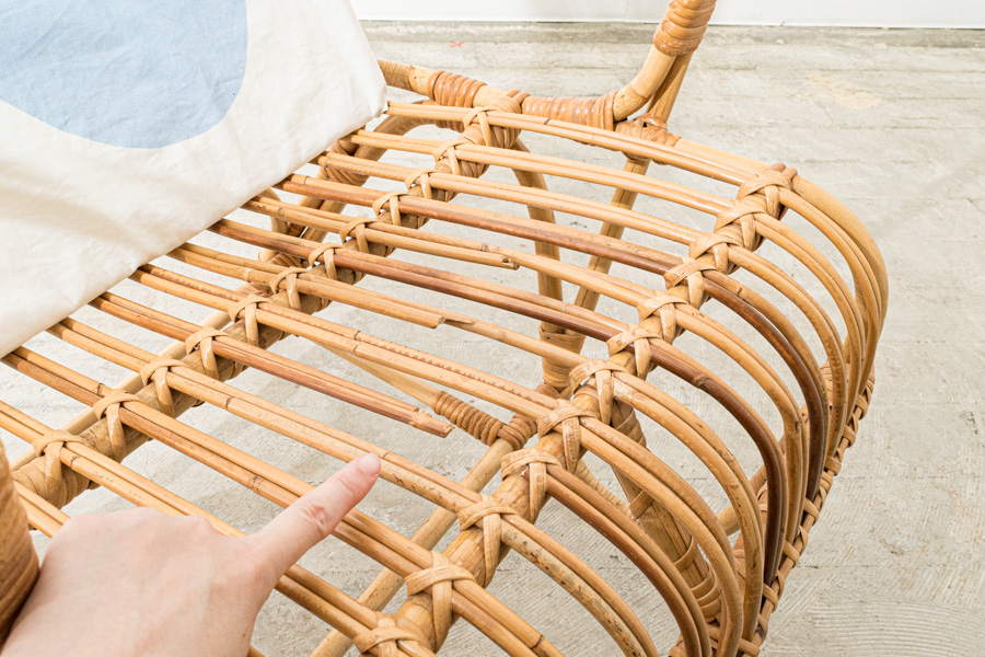 北欧家具 talo デンマーク製 ビンテージ ラタンアームチェア