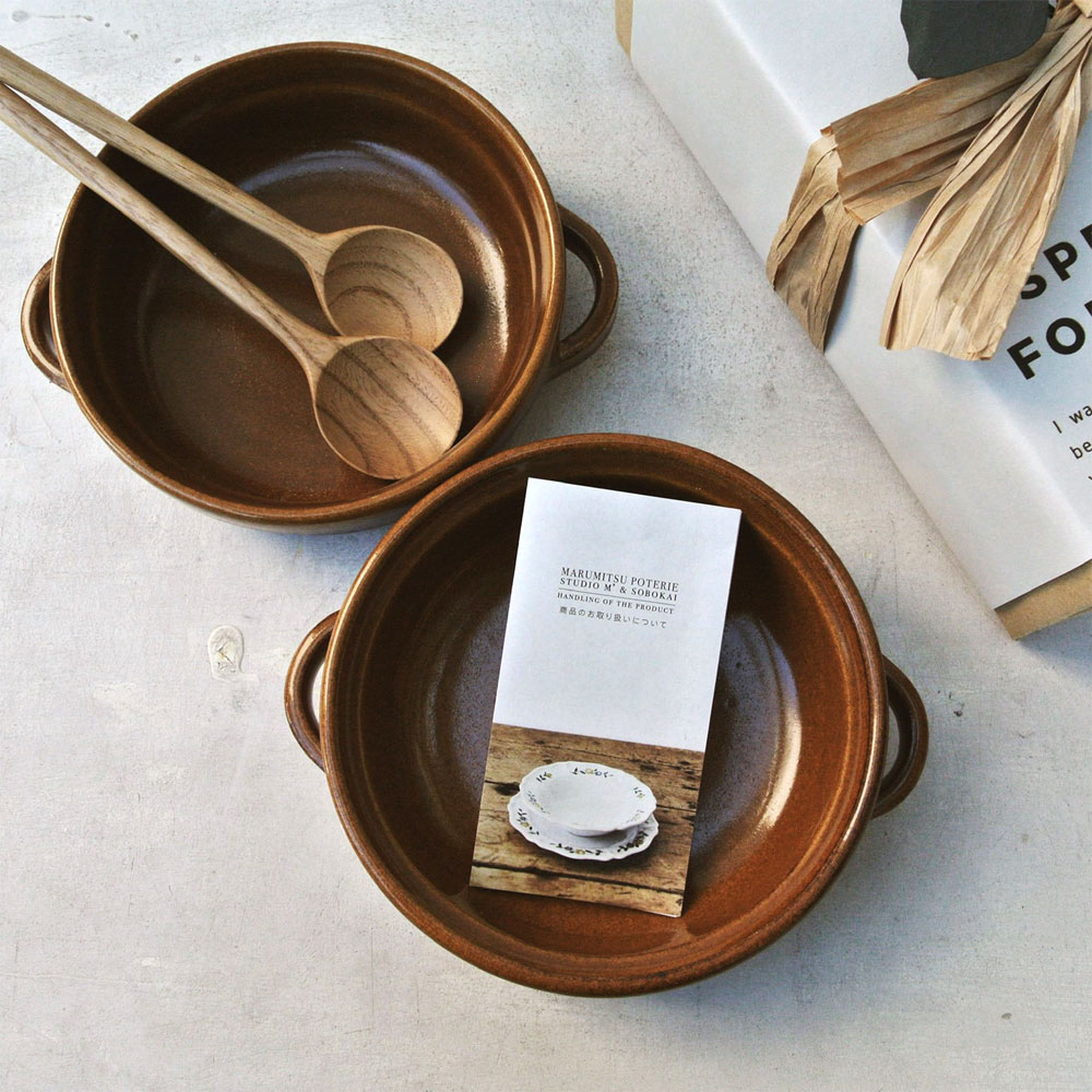 studio'm スタジオエム カネル グラタン皿 ＆ スプーン ギフトセット