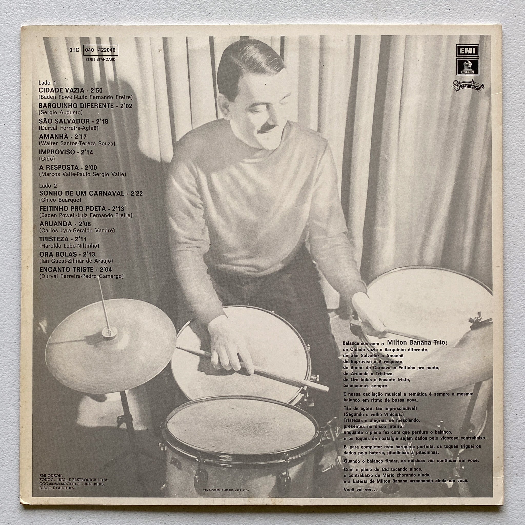 Balançando Com Milton Banana Trio Vinil LP