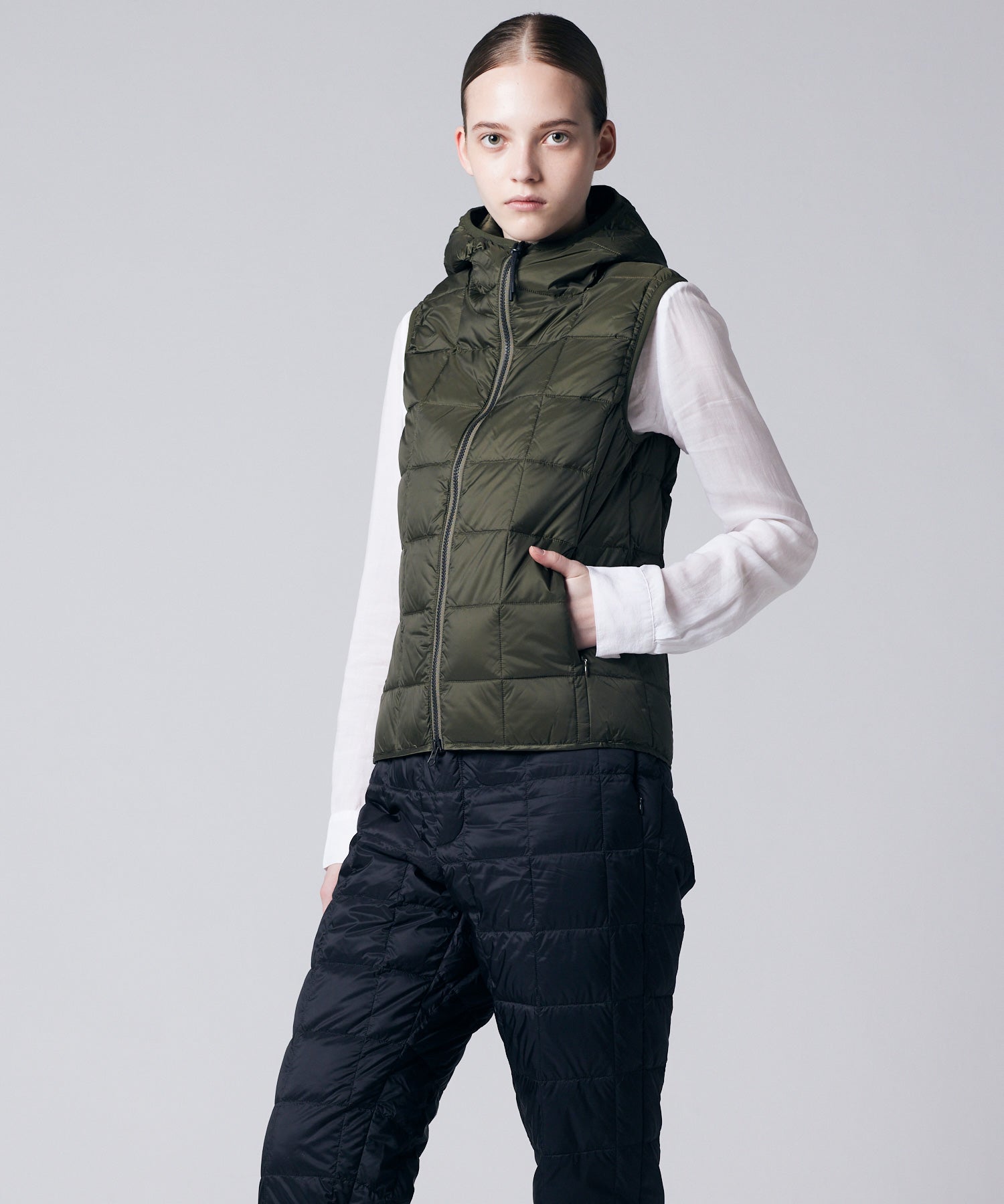 ベーシック Wジップ ダウンフードベスト – TAIONインナーダウン公式