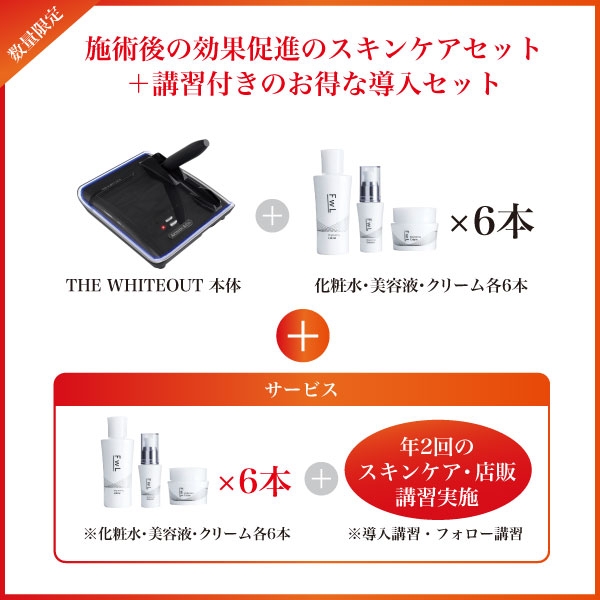 THE WHITE OUT［ザ ホワイトアウト］シミケアマシン【導入セット（講習