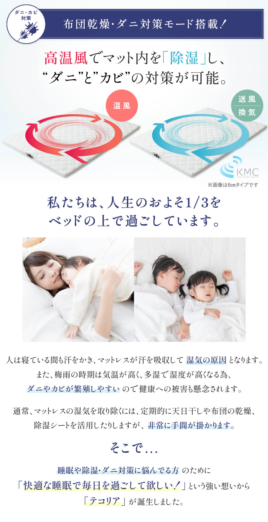 多機能マットレス TECOREA/テコリア ダブル 厚さ：20㎝