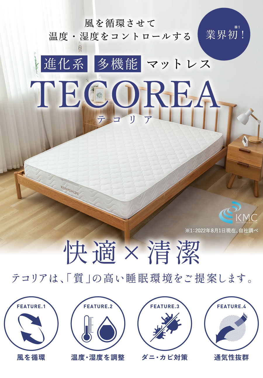 多機能マットレス TECOREA/テコリア ダブル 厚さ：20㎝