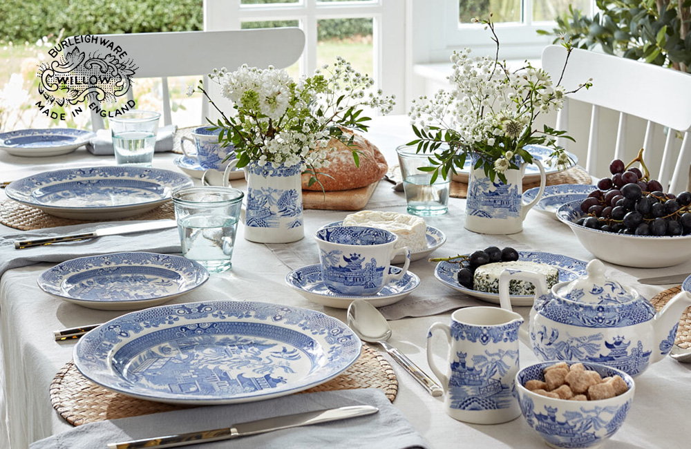 イギリス食器 Burleigh トーキーブルーウィロー プレートS｜バーレイ