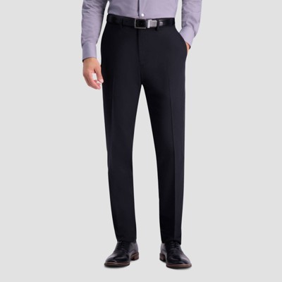 Haggar H26 Men's Stretch Slim Fit Dress Pants - Black 34x30